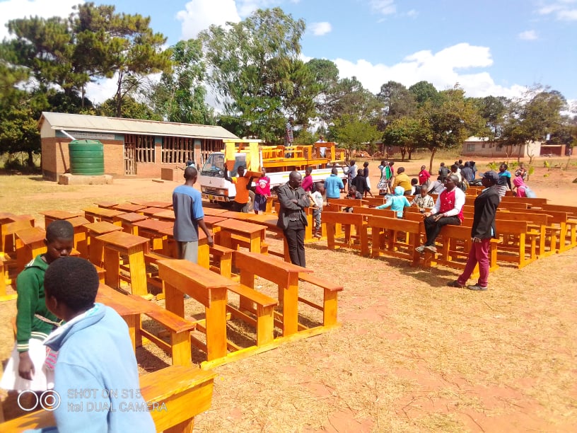 Providing desks to schools in Malawi Kitchen Table Charities Trust